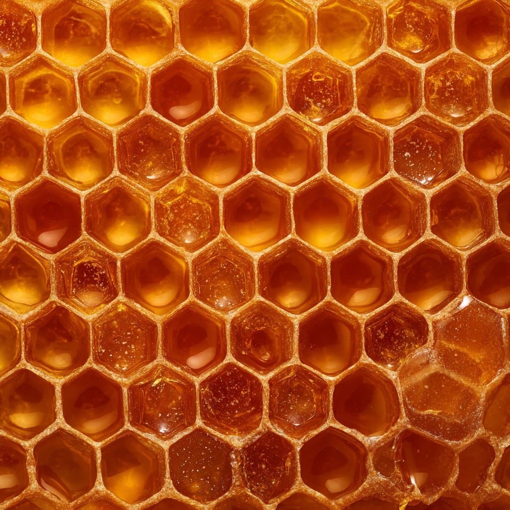 Goldene Wabentextur
